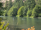 Fly fishing on the Klickitat River in southwest Washington