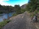Mountain bike fishing on the Klickitat River