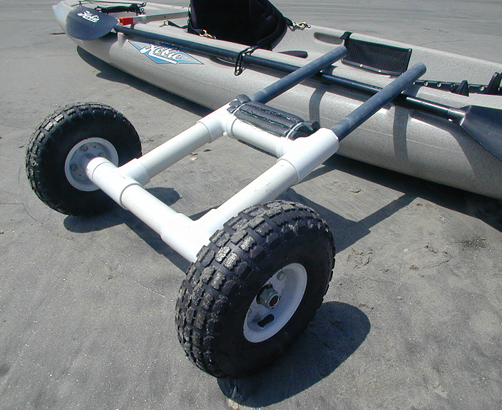 This is a scupper dolly for a Hobie kayak made from 1 1/2" PVC pipe 