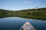 Kayak fishing on Ash Lake, Washington