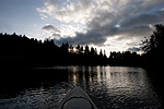 Kayak fishing at Northwest Reservoir on a cold January morning