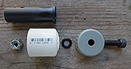 Fit light base to PVC cap