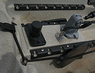 Rod holder placement
