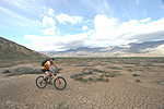 Riding on Clark Dry Lake