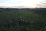 Back fields at sunrise
