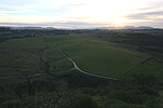 Back fields at sunrise