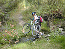 Mike crossing a small creek