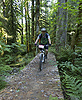 Lee D. riding on Salmon Creek Trail