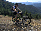 Don riding the carbon Nomad on Heckletooth Trail