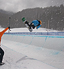 Revolution Tour halfpipe competitor