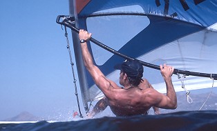 Sailboarding Perris Reservoir 1982